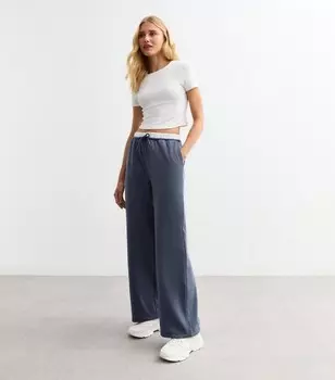 Синие джоггеры-боксеры со сборками New Look, синий