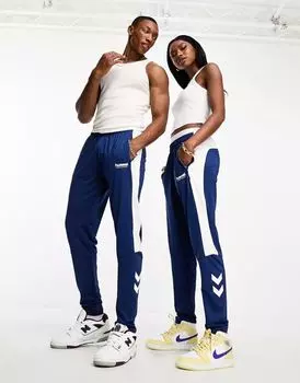 Синие джоггеры унисекс Hummel