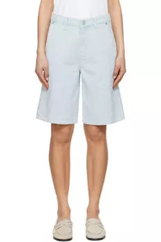 Синие фактурные джинсовые шорты Tailored McKenna rag & bone