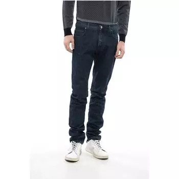 Синие хлопковые джинсы Деним Corneliani, Blue