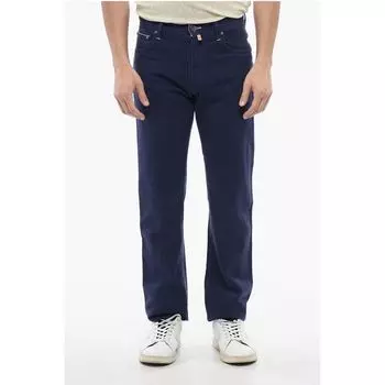 Синие хлопковые джинсы Деним Corneliani, Blue