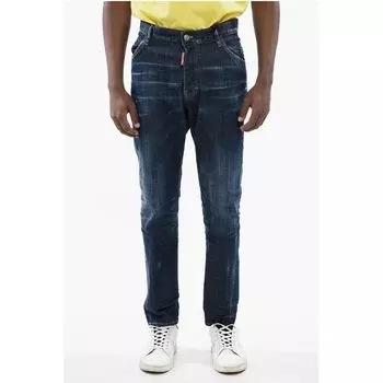 Синие хлопковые джинсы Деним Dsquared2, Blue