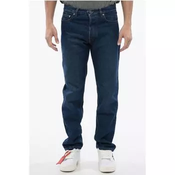 Синие хлопковые джинсы Деним Off-White, Blue