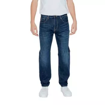 Синие хлопковые джинсы и брюки Armani Exchange