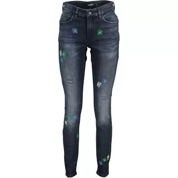 Синие хлопковые джинсы и брюки Desigual