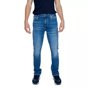Синие хлопковые джинсы и брюки GUESS