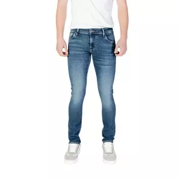 Синие хлопковые джинсы и брюки GUESS