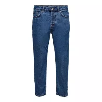 Синие хлопковые джинсы и брюки Only & Sons