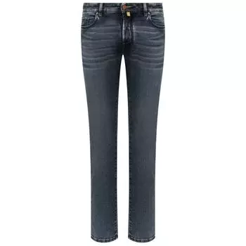 Синие хлопковые джинсы Jacob Cohen, синий