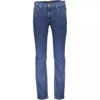 Синие хлопковые джинсы Lee, синий