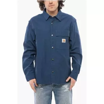 Синие хлопковые куртки и пальто Carhartt Wip, Blue