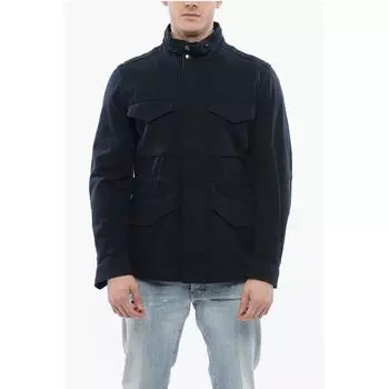 Синие хлопковые куртки и пальто Woolrich, Blue