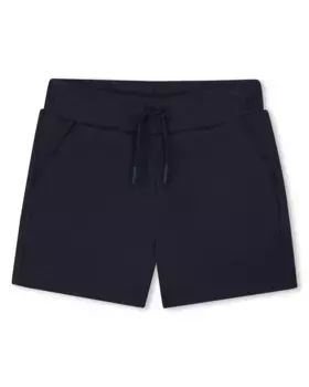 Синие хлопковые шорты-бермуды для мальчика Kenzo Kids, тёмно-синий