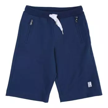 Синие хлопковые шорты с логотипом Lanvin, синий