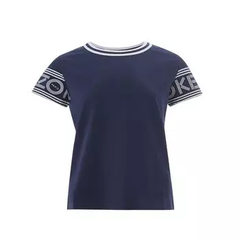 Синие хлопковые топ и футболка Kenzo