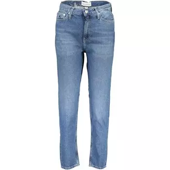 Синие хлопковые женские джинсы Calvin Klein