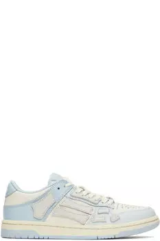 Синие и белые двухцветные низкие кеды Skel Top AMIRI