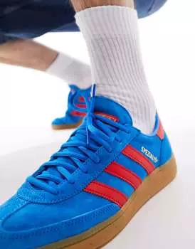 Синие и красные кроссовки adidas Originals Handball Spezial