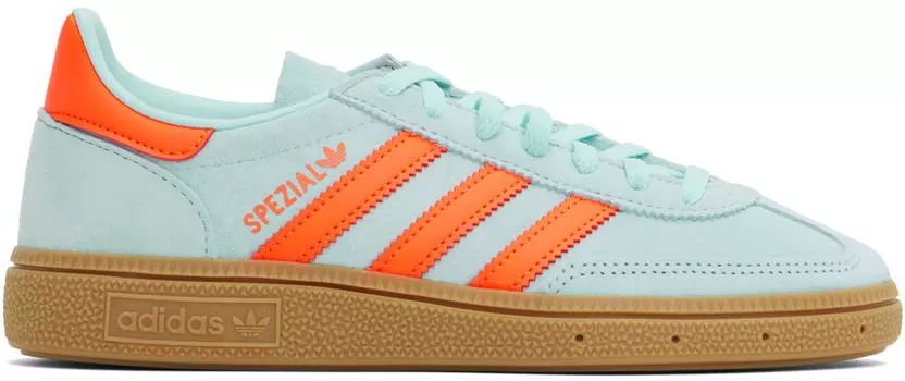 Синие и оранжевые специальные кроссовки для гандбола Adidas Originals