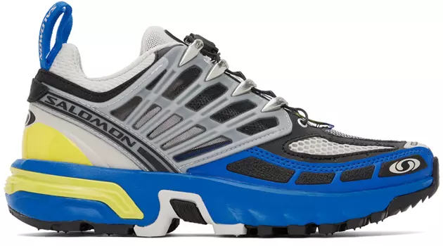 Синие и серые кроссовки Salomon Acs Pro