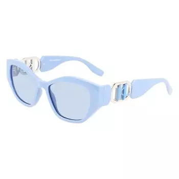 Синие инжектированные солнцезащитные очки Karl Lagerfeld
