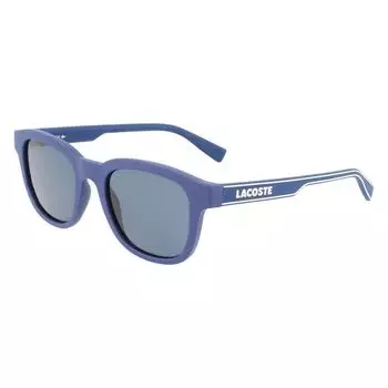 Синие инжектированные солнцезащитные очки Lacoste