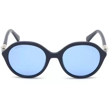 Синие инжектированные солнцезащитные очки Swarovski