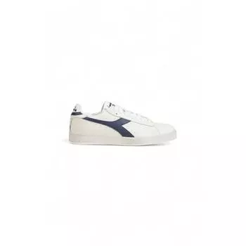 Синие кожаные кроссовки Diadora