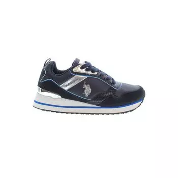 Синие кроссовки из полиэстера U.S. Polo Assn., синий