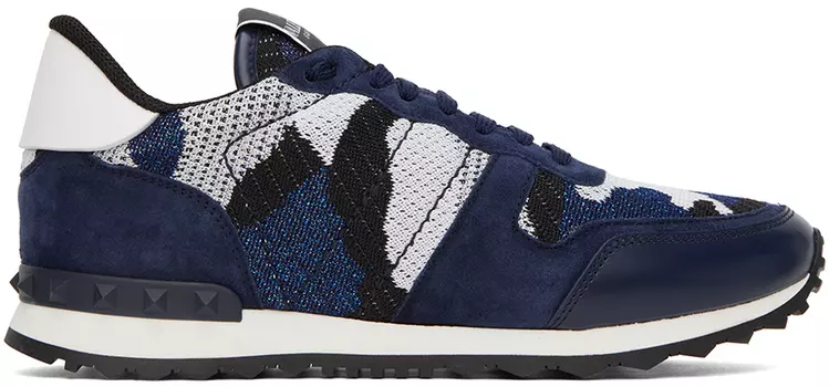 Синие кроссовки Rockrunner Valentino Garavani