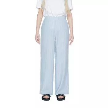Синие льняные джинсы и брюки Vero Moda