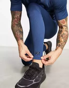 Синие леггинсы для тренировок HIIT