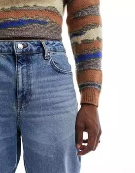 Синие мешковатые джинсы ASOS