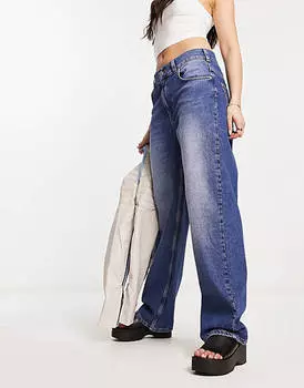 Синие мешковатые джинсы-бойфренды ASOS DESIGN