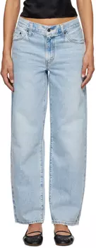 Синие мешковатые джинсы Dad Levi's, Fan flare