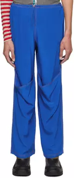 Синие многослойные домашние брюки SC103