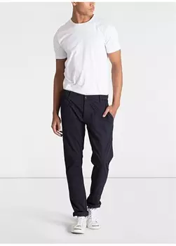 Синие мужские брюки Skinny с нормальной талией и узкими штанинами Dockers
