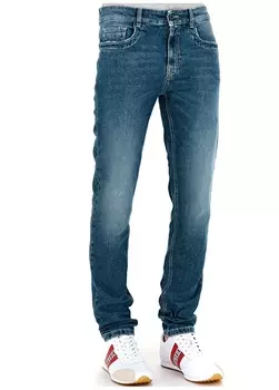 Синие мужские джинсовые брюки Bikkembergs