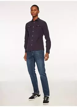 Синие мужские джинсовые брюки с нормальной талией и нормальными штанинами FM23W28PD Fred Mello, синий