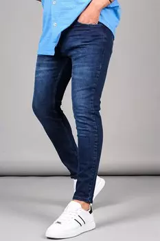 Синие мужские джинсовые брюки Slim Fit 6339 MADMEXT
