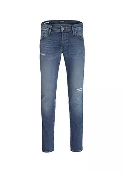 Синие мужские джинсовые брюки узкого кроя с нормальной талией Jack & Jones