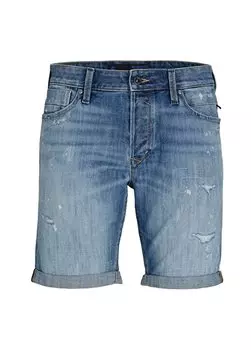 Синие мужские джинсовые шорты приталенного кроя JJIRICK JJBLAIR SHORTS GE 702 SN Jack & Jones, синий