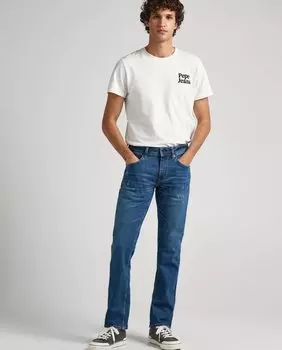 Синие мужские джинсы Regular Cash Pepe Jeans, синий