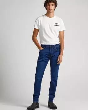 Синие мужские джинсы Regular Stanley Pepe Jeans, синий