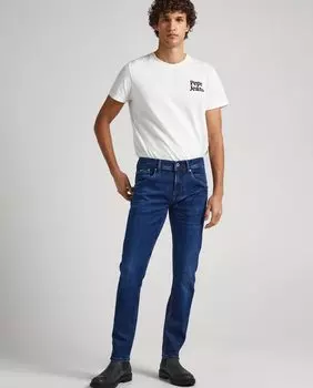 Синие мужские джинсы Regular Track Gymdigo Pepe Jeans, синий