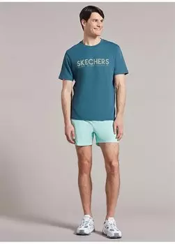 Синие мужские короткие шорты S211654-815 Купальники M 5 дюймов Плавки Skechers, синий