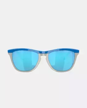 Синие мужские солнцезащитные очки овальной формы Oakley, синий