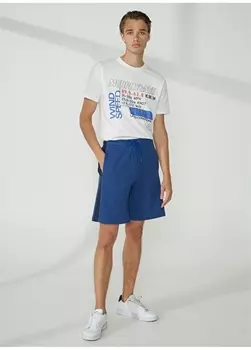 Синие мужские Спортивные шорты Bikkembergs