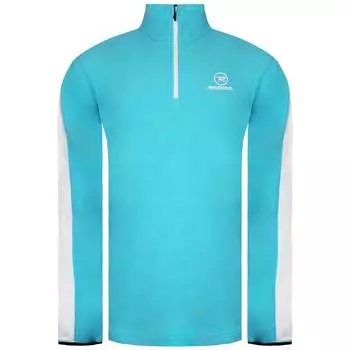 Синие мужские свитера из микрофлиса с длинными рукавами и половинной молнией rl3ml12 771 Rossignol, синий