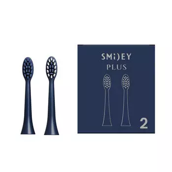Синие насадки для зубных щеток, 2 шт./1 упаковка. Smiley Plus
